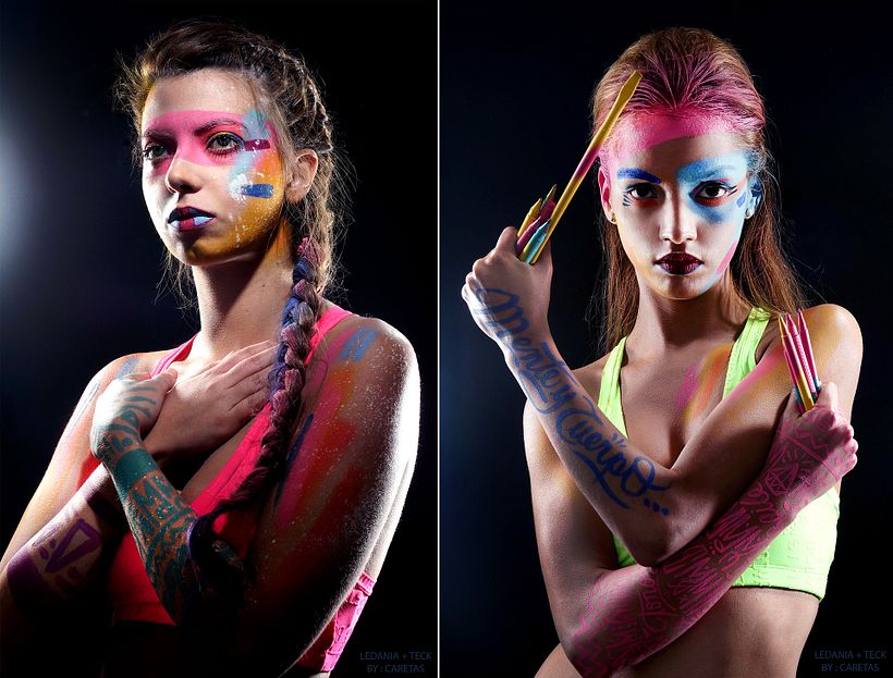 Body paint Caretas maquillaje profesional 1 2