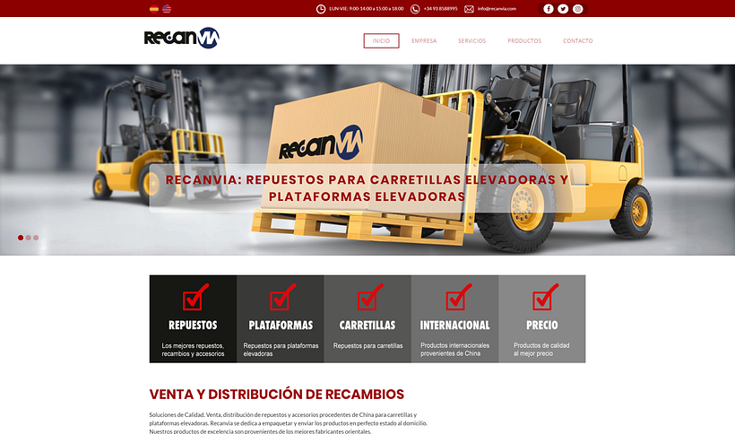 Mejora y Desarrollo Web Recanvia 0