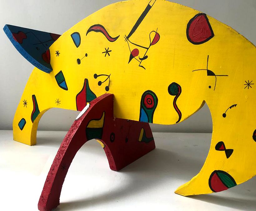 Oso Hormiguero inspirado en Joan Miró -1