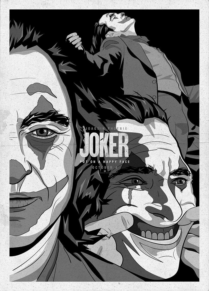 Joker Alternative Movie Poster BN