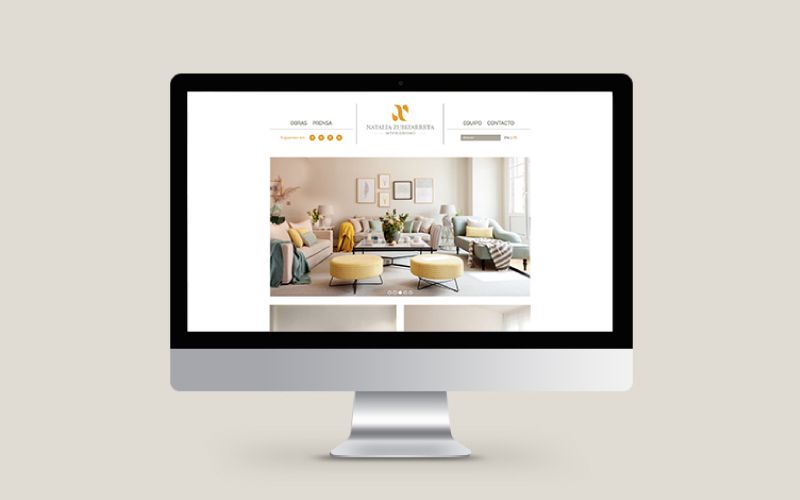 Identidad Visual, Web. Natalia Zubizarreta Interiorismo 4