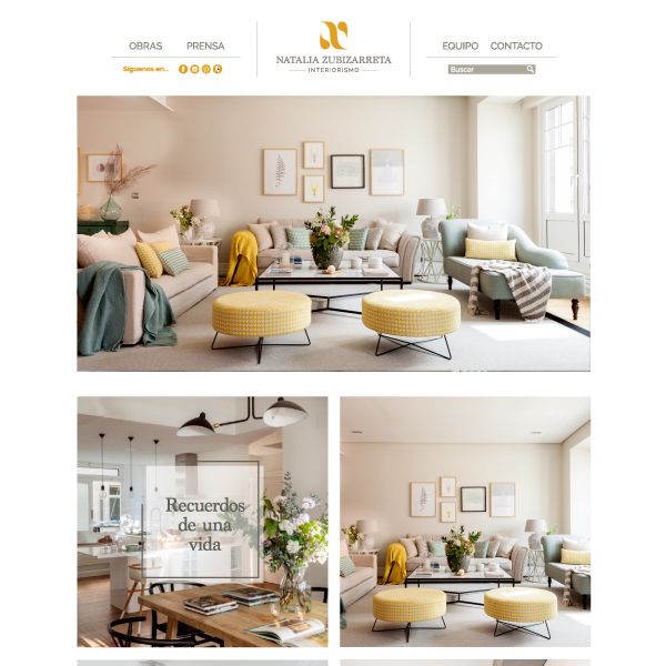 Identidad Visual, Web. Natalia Zubizarreta Interiorismo 5