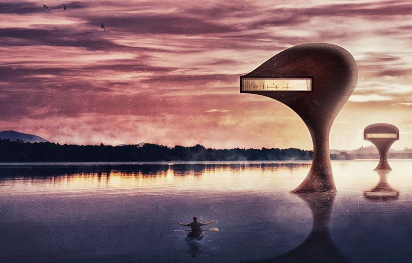 Contenedores Flotantes - Matte Painting 1