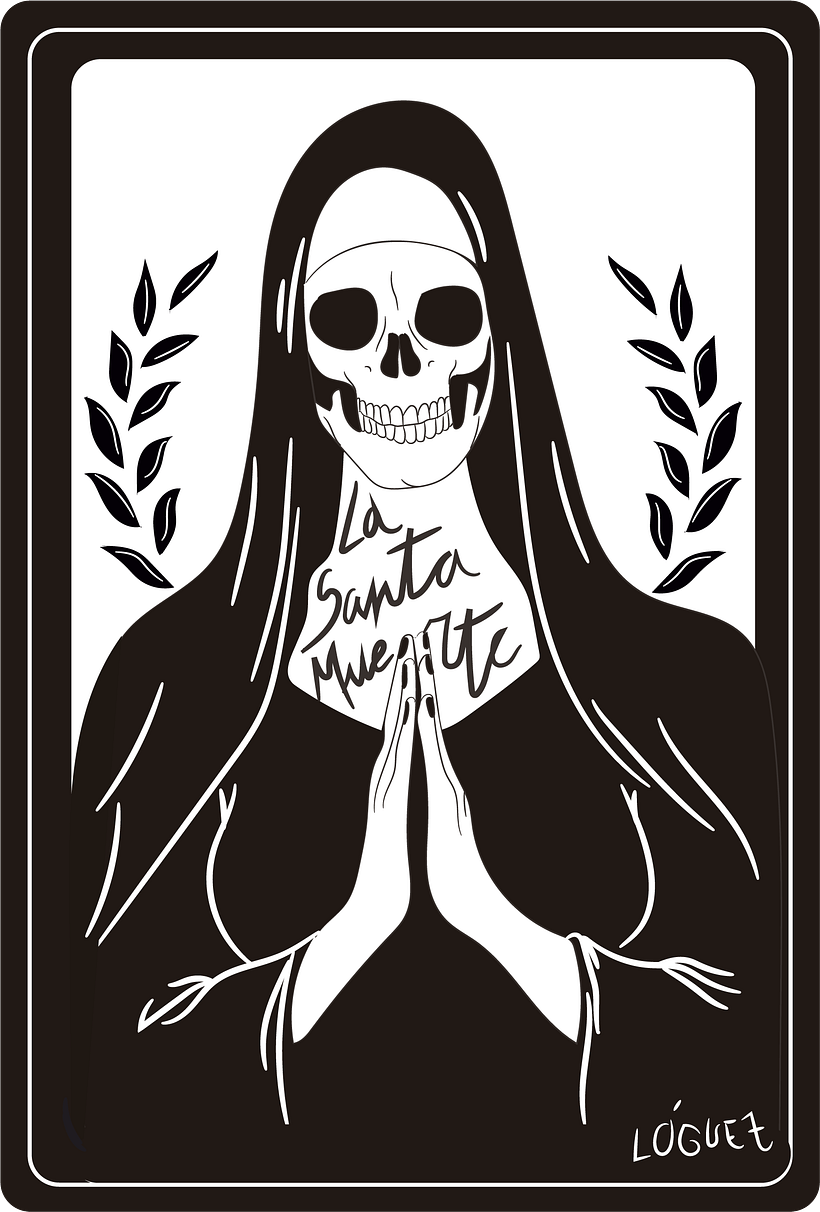 La Santa Muerte de la lista #darkinktober @ll_loguez