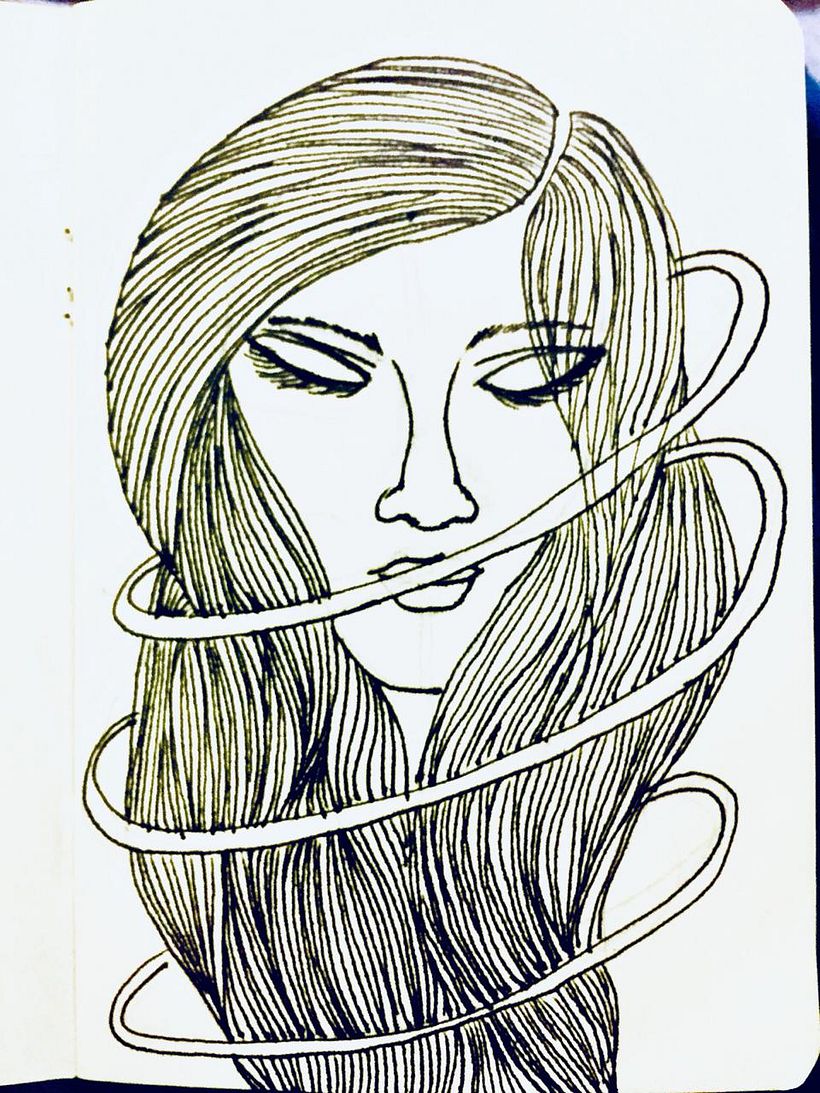 Autorretrato,  DÍA 1 - Ring  #inktober #inktober2019 #inktoberDomestika
