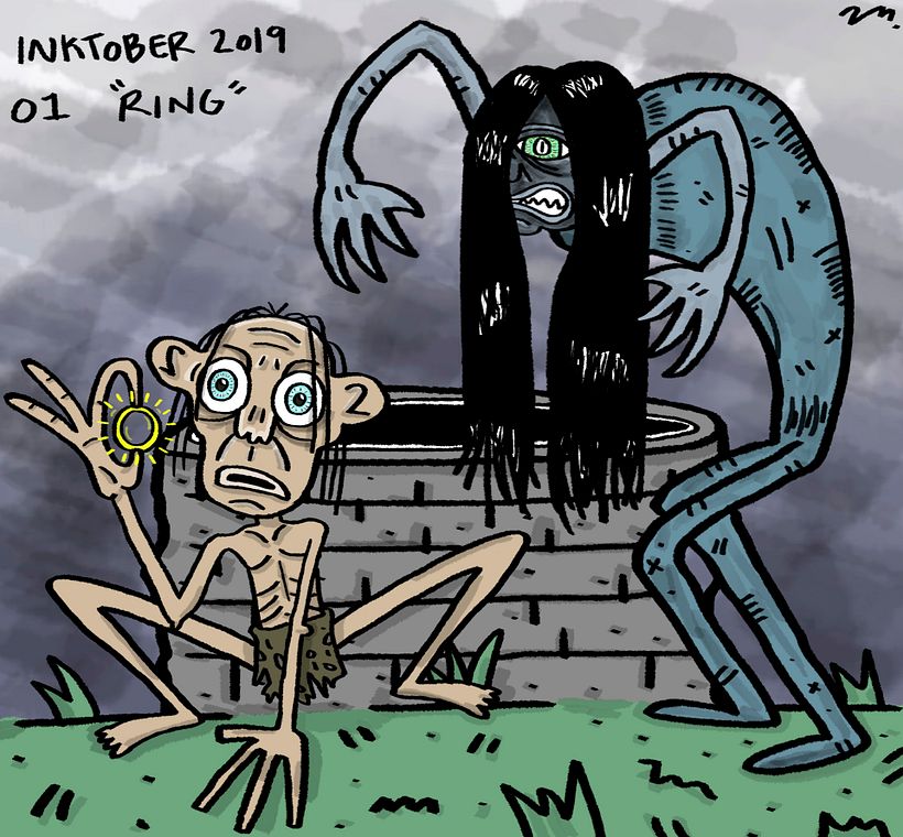Inktober día 01 - " RING" 