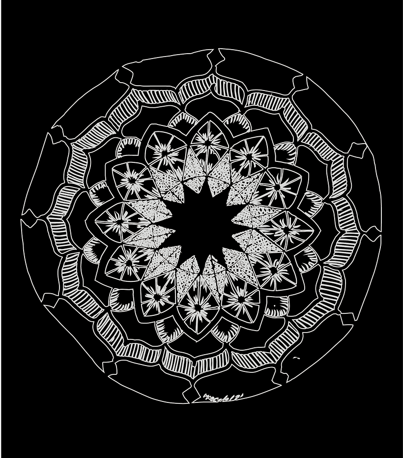 day 2 : sin cerebro (mandala)