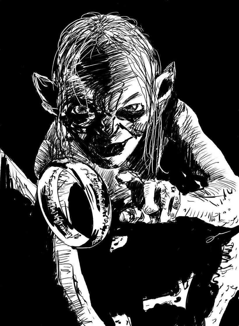 Dia 1 anel #inktober #inktoberDomestika  #Inktober #Ilustración #Octubre #Domestika #Challenge #JakeParker #DrawingEveryDay #