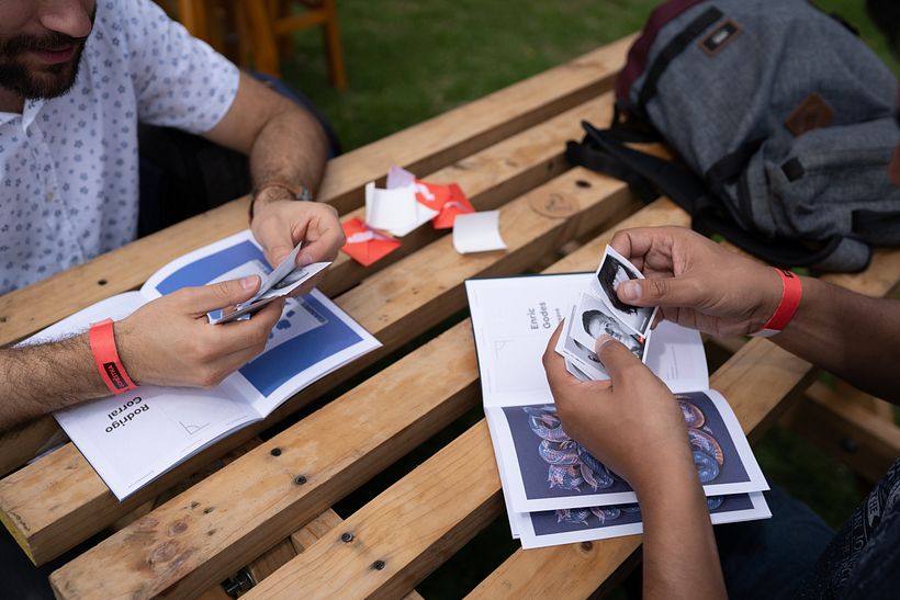 Asistentes con sus programas