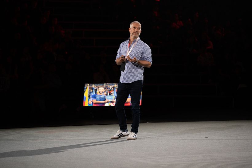Sagi Haviv durante su conferencia