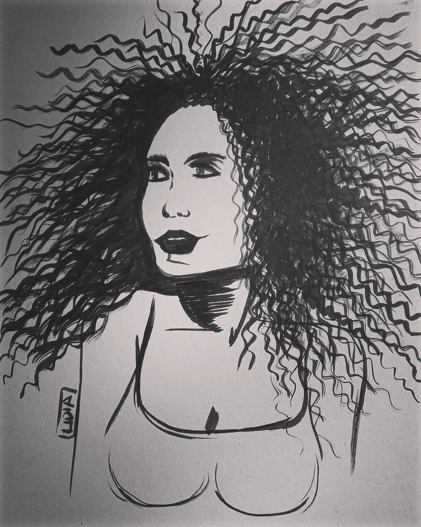 Hecho con pincel y tinta 