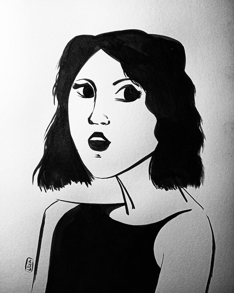 Hecho con pincel y con tinta