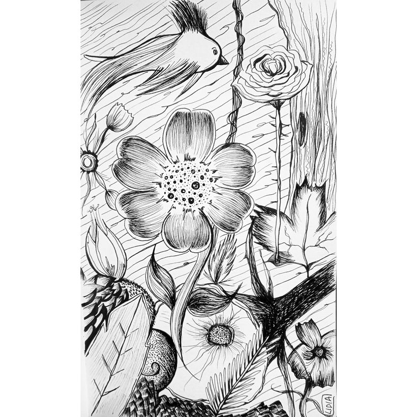 Hecho con rotrings Micron