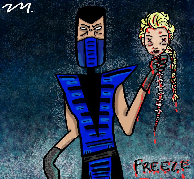 Inktober día 04 "Freeze" (Congelado)
