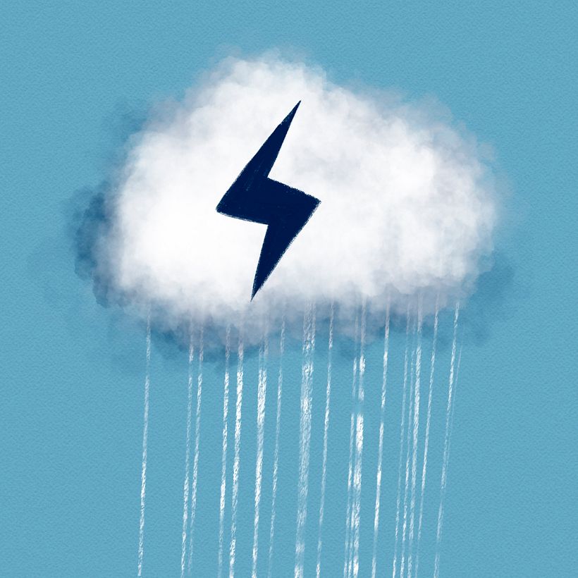 Bendito pincel de nubes de procreate :)
