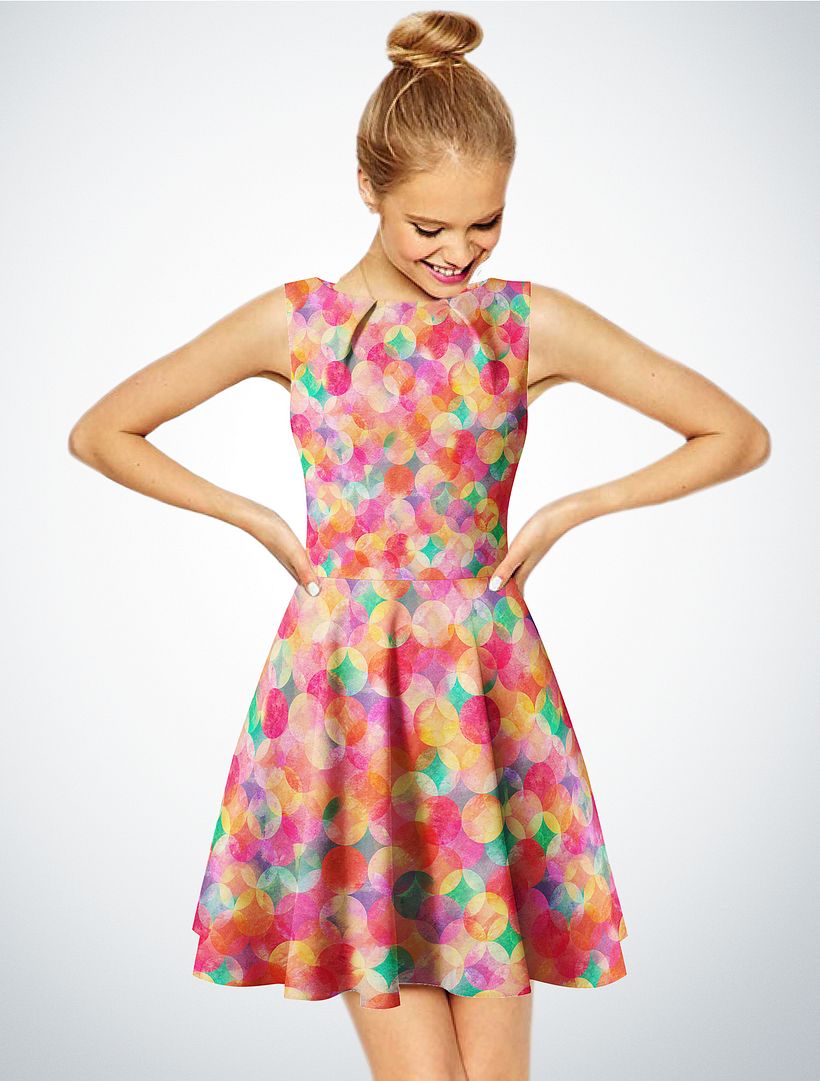 "FAISCA" Patron creado digitalmente con texturas y efectos.