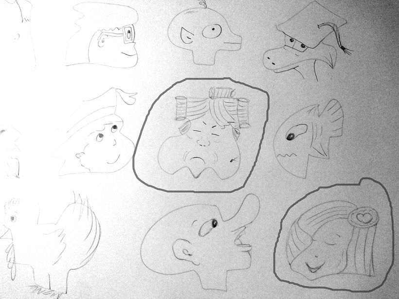 Nunca imaginé que estos rostros creados a partir de garabatos podrían ser mi proyecto final