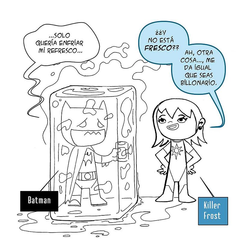 Inktober Día 11 Snow DC kawaii 