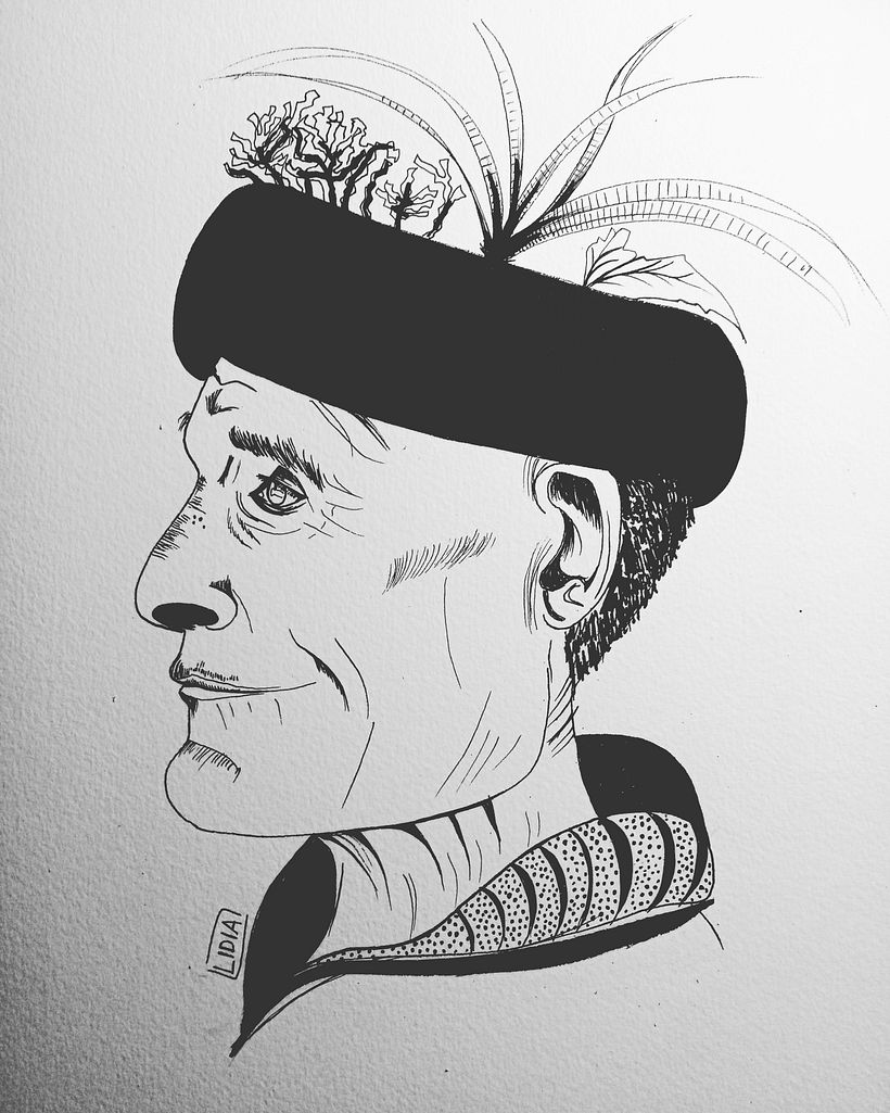 Hecho con rotrings y pincel 