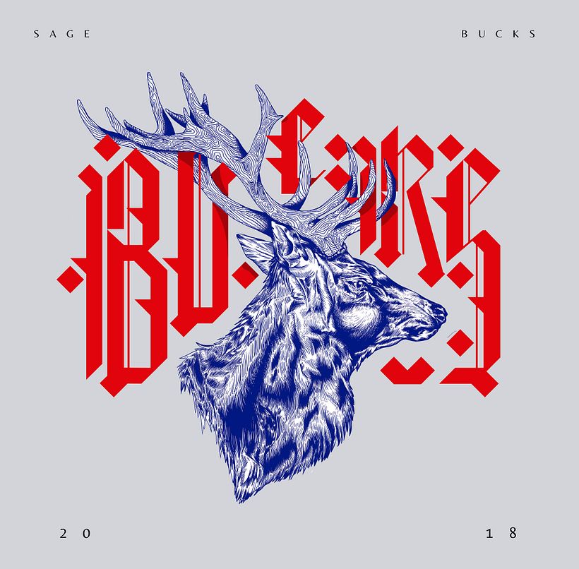 Cover design for "Bucks", a single by Australian rapper Sage.