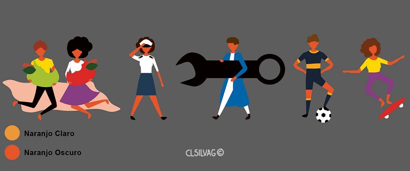Algunos personajes del Mapa Ilustrado - Viña del Mar