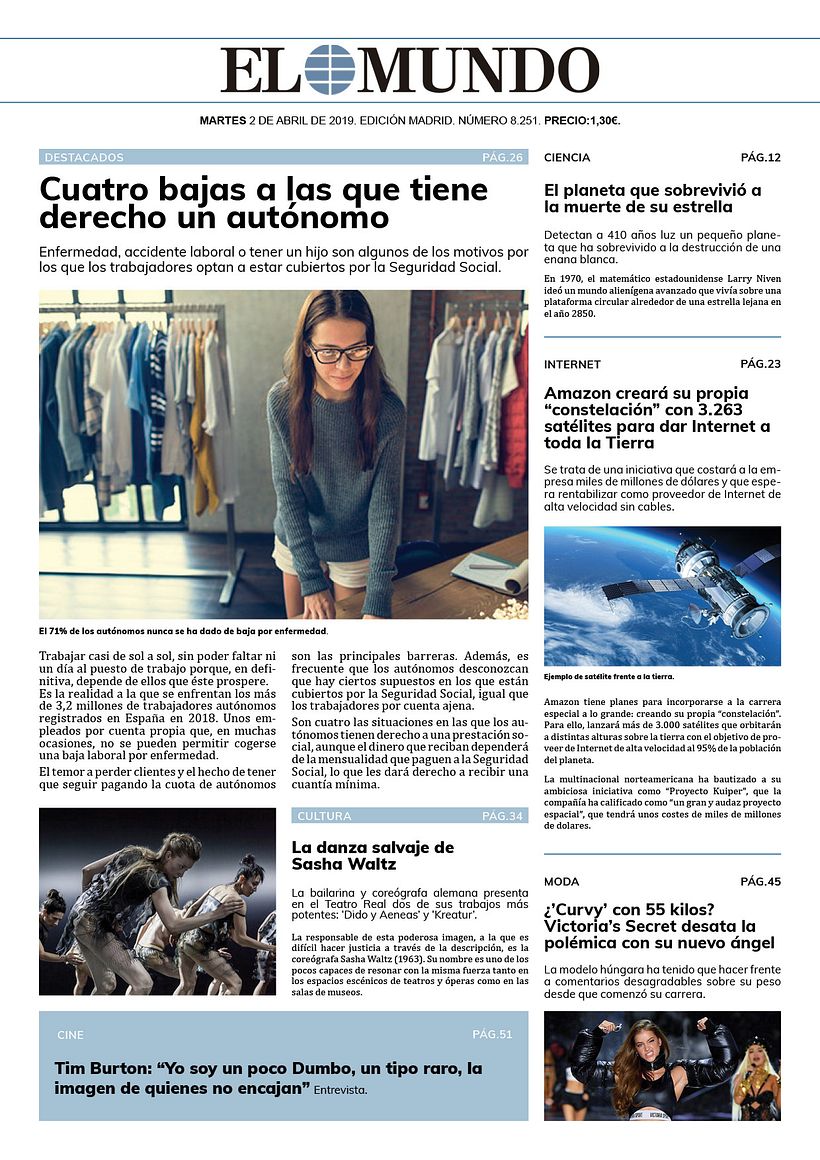 Periódico: portada.