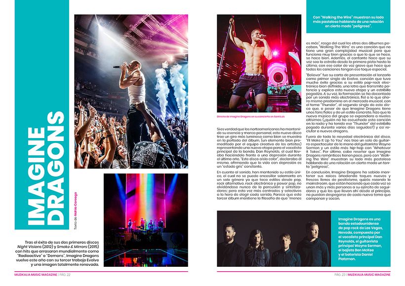 Revista: páginas interiores.
