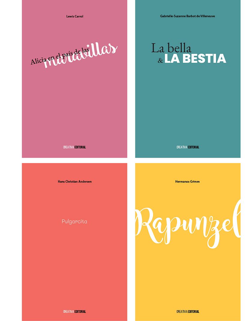 Portadas de libros.