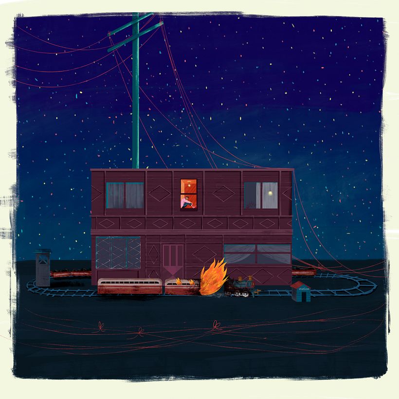 Los años queman 1991 - 2019 -  Pintura digital