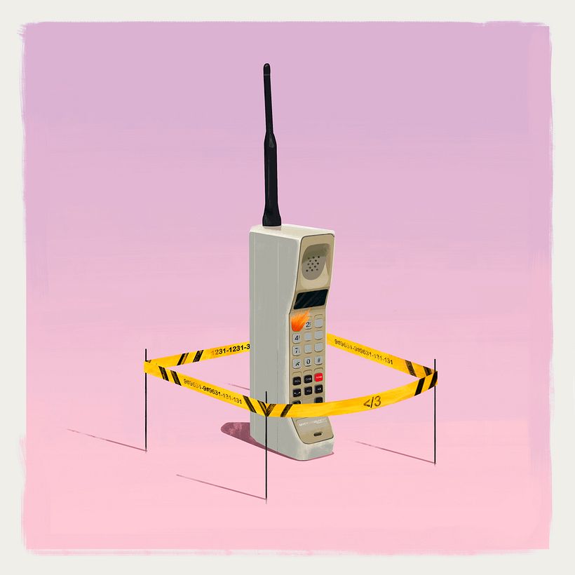 Quiero que me llames - 2019 - Pintura digital