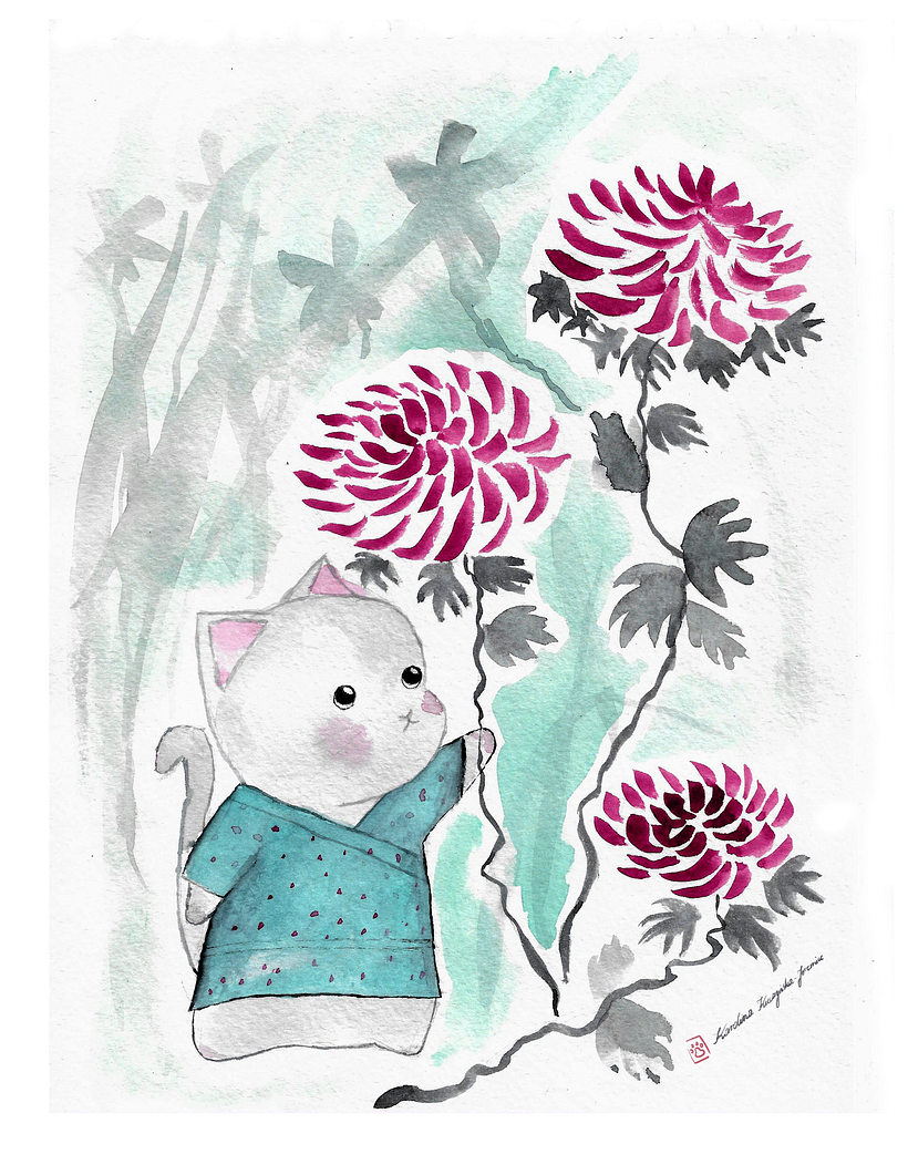 My project in Watercolor Illustration with Japanese Influence course 0