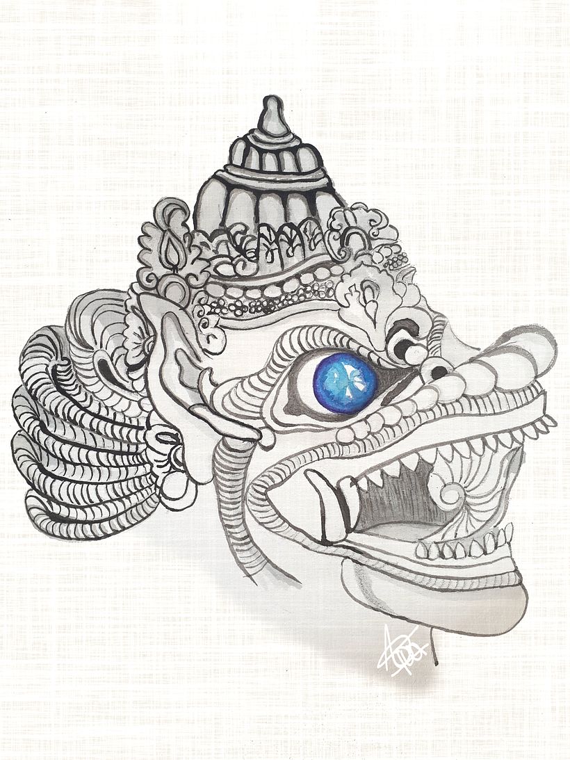 DRAGÓN_ILUSTRACIÓN: Tinta china & acuarela  0