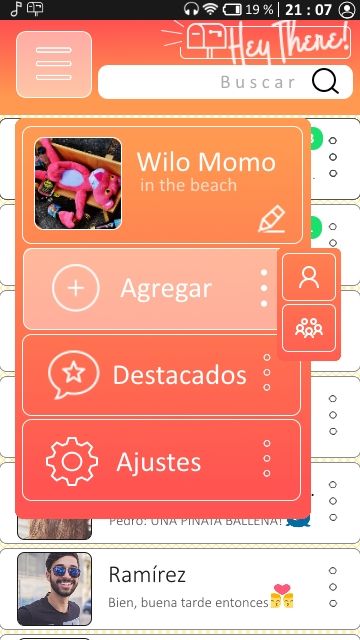 UI de Redes Sociales de Mensajería  1