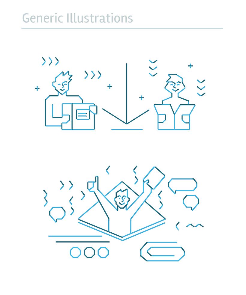 Ilustraciones para cada Máster