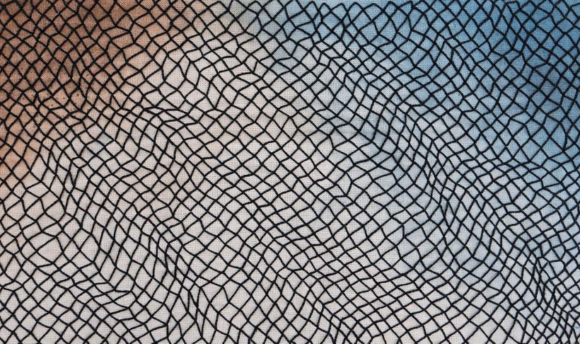 Exploración Tecomán / bordado a mano con pintura textil 