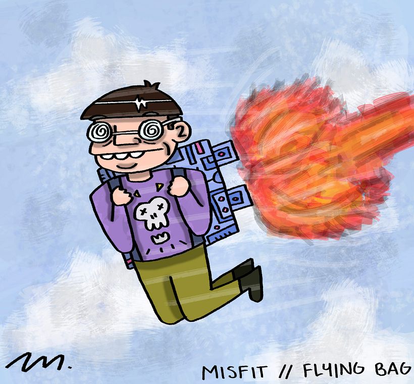 Inktober día 18 - Misfit