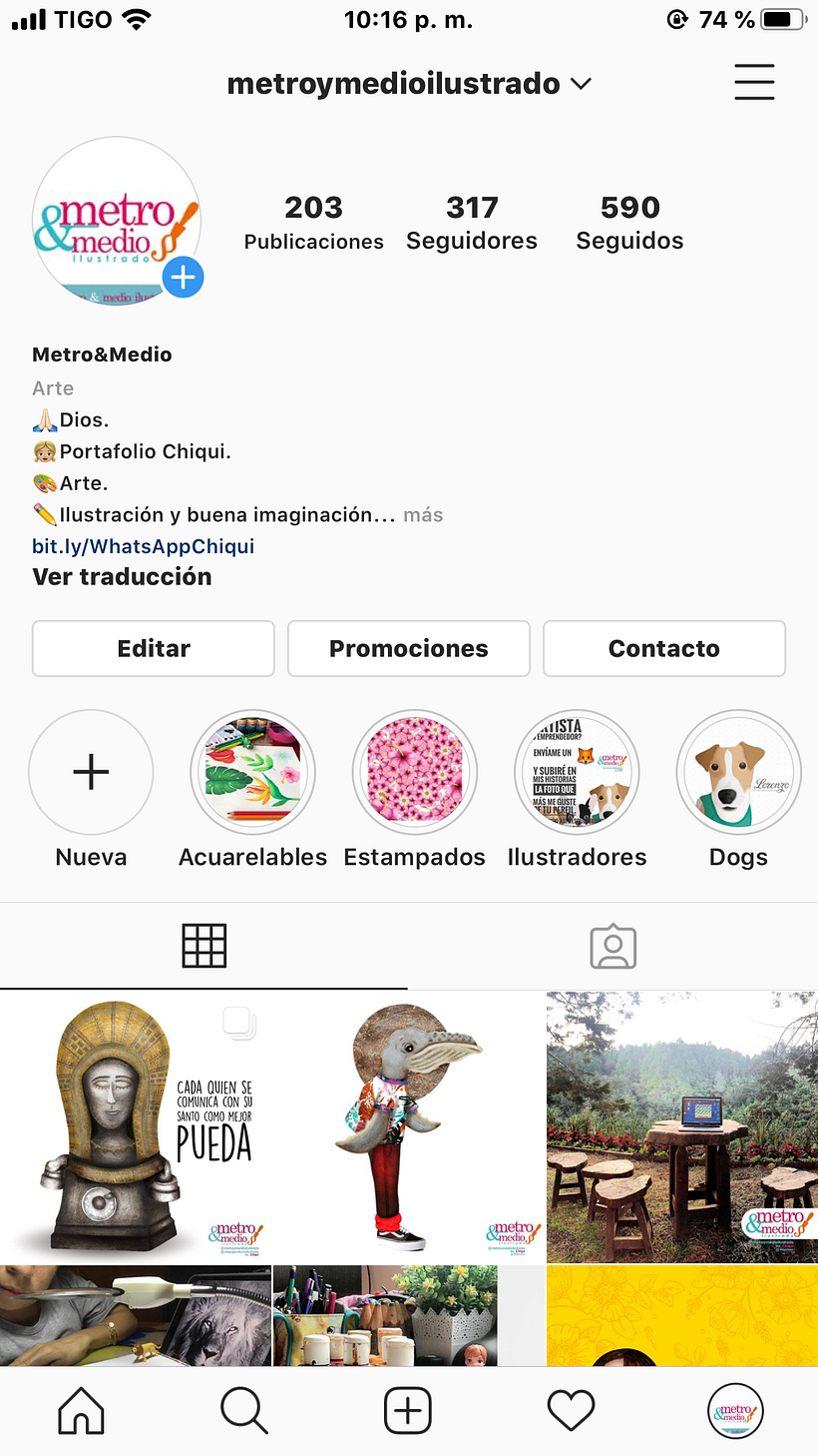 portafolio de trabajos y técnicas mixtas