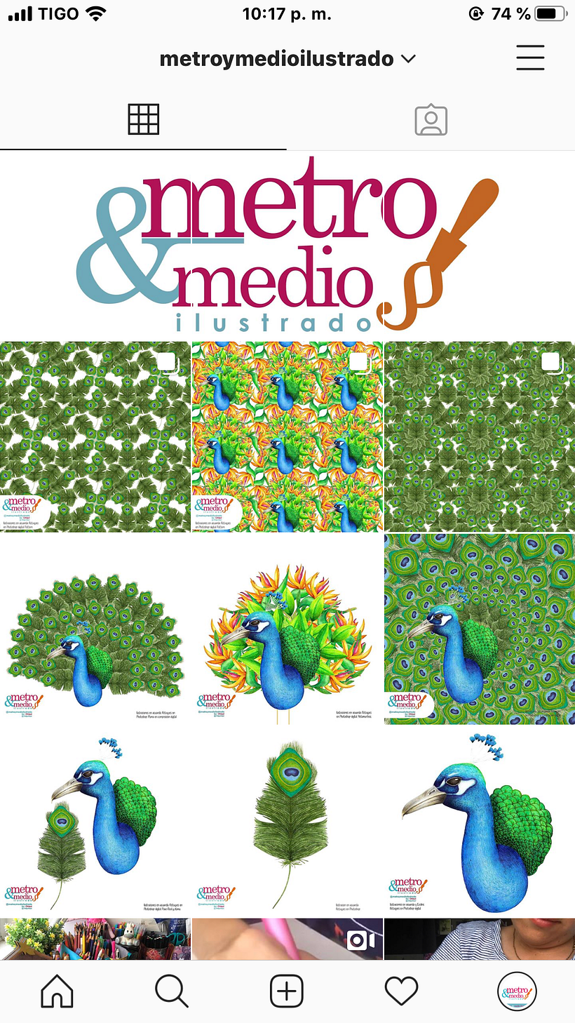 portafolio de trabajos y técnicas mixtas