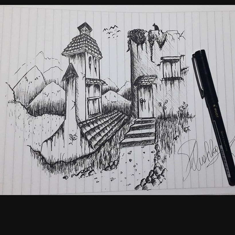 Dia 23: Antiguo #inktober #inktoberdomestika 