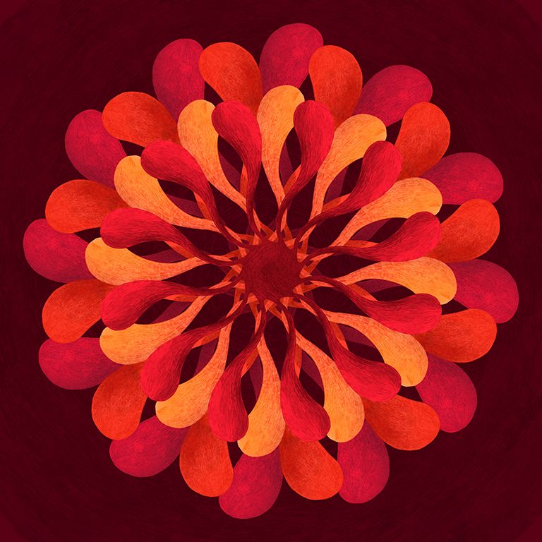 MANDALA EXPLOSIÓN - Traditional illustration