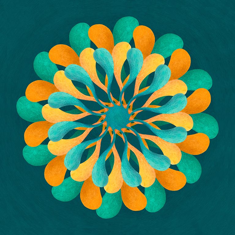MANDALA EXPLOSIÓN - Traditional illustration
