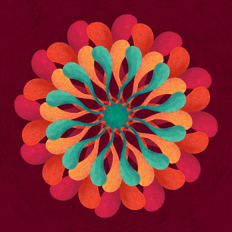 MANDALA EXPLOSIÓN - Traditional illustration