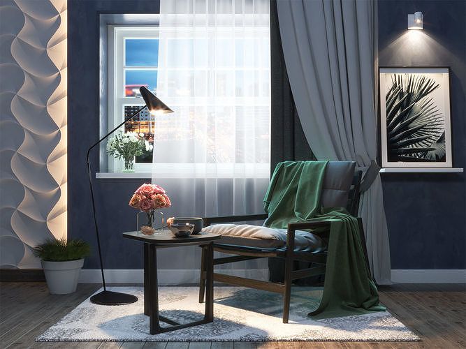 Render Interior, Maya y Arnold 0