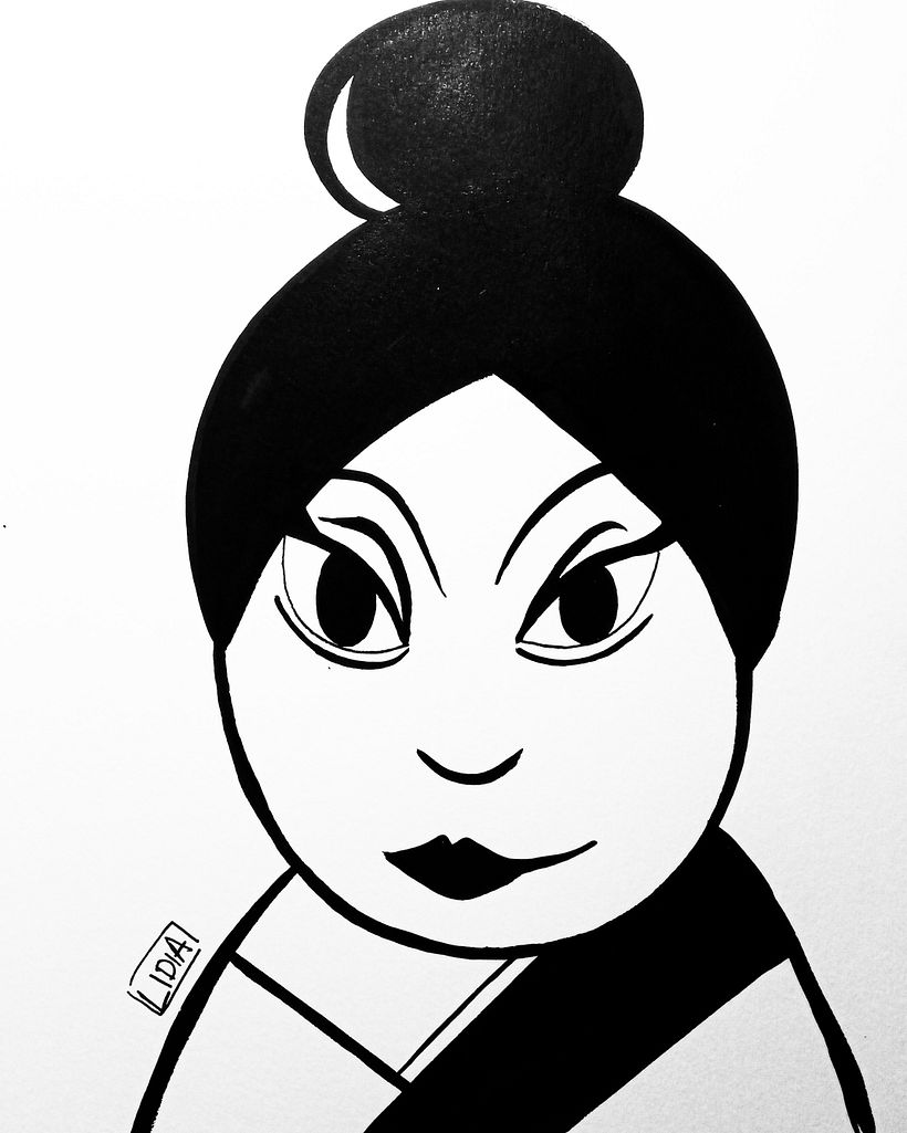 Hecho con rotring y con pincel 