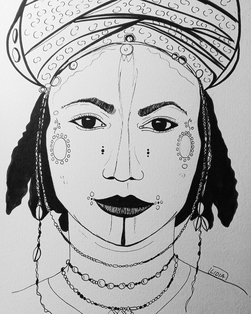 Hecho con rotring y pincel 