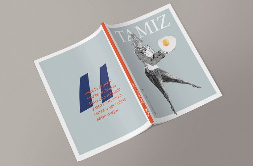 Maquetación y rediseño revista gastronómica TAMIZ 6