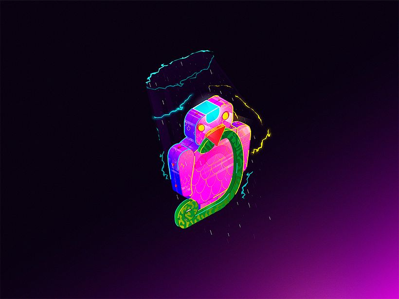 Aguila que agarra serpiente - escultura parque arqueologico San Agustin - Colombia