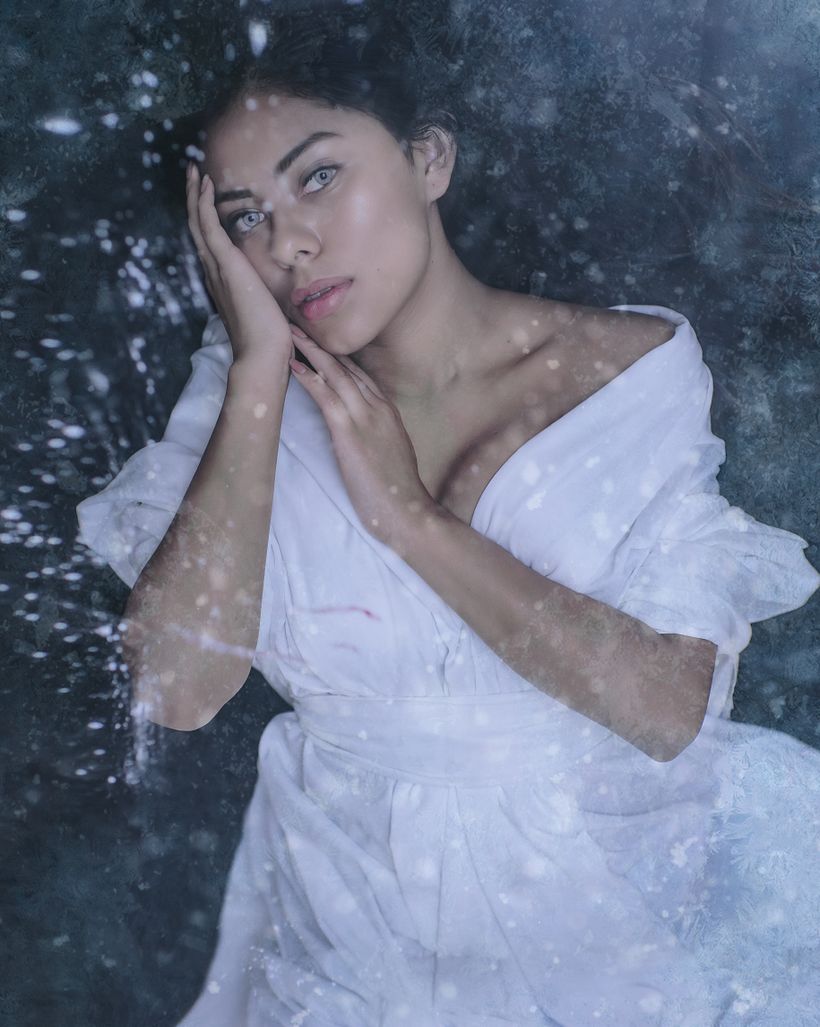 "Yokai Onna (Literally Snow Woman) is a feminine spirit of snow and ice in Japanese folklore. Seen in remote areas at night d