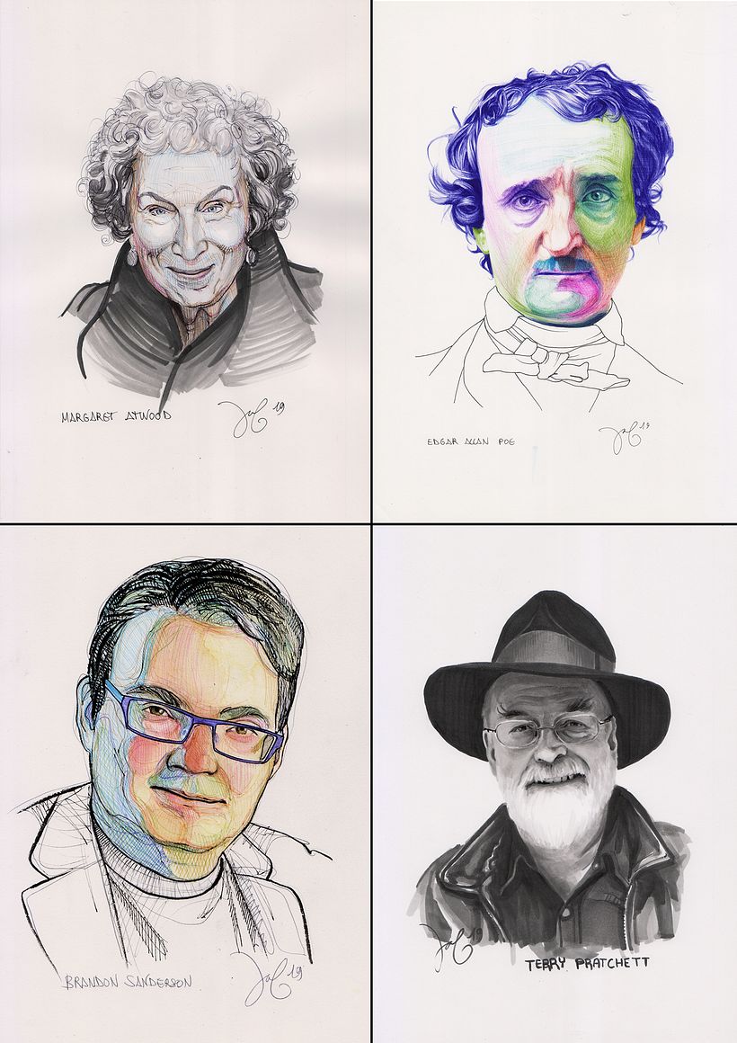 Margaret Atwood - Edgar Allan Poe - Brandon Sanderson - Terry Prachett