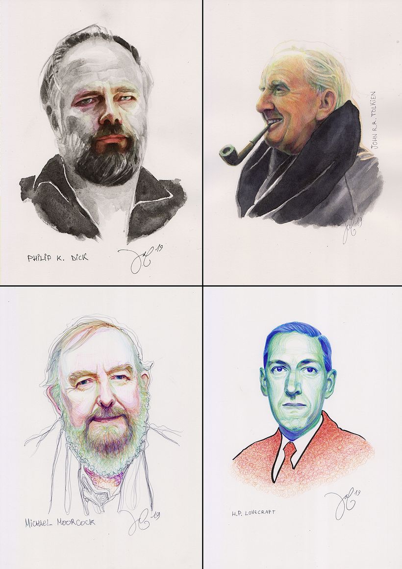 Philip K. Dick - JRRTolkien - Michael Moorcock - HPLovecraft 